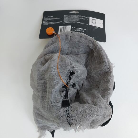 Vtg Evil Eyes Light Up Skull Horror Mask Halloween Tested Batteries Needed - Picture 4 of 5